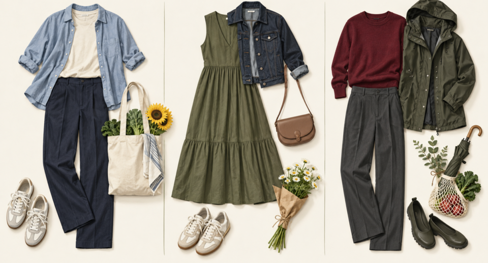 Farmers’ Market Outfit Ideas: Three Practical Looks